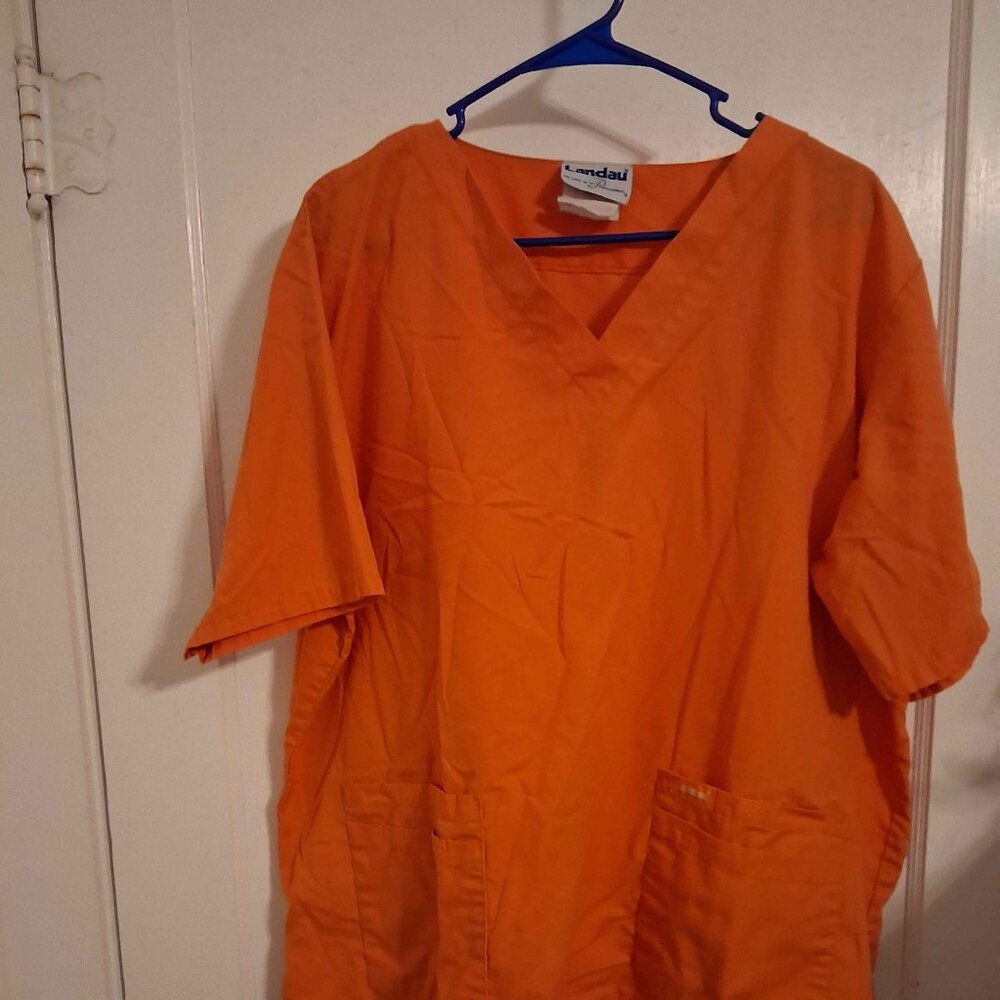 Landau Orange Scrub Top| 2XL